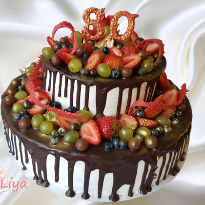 т. сметанный с черникой и клубникой 2,5