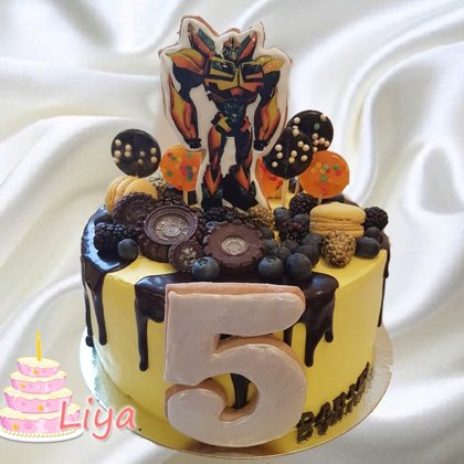 т.кремчиз+ орех. бисквит с клубникой  бананом